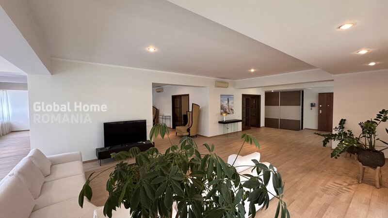 Herastrau  apartament 4 camere + terasa  complet mobilat & utilat  parcare