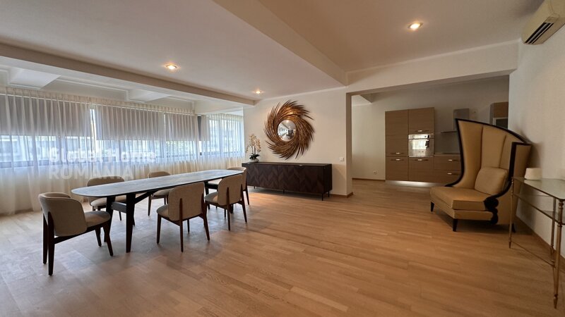 Herastrau  apartament 4 camere + terasa  complet mobilat & utilat  parcare